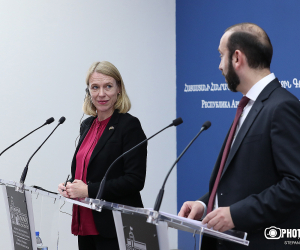 Նորվեգիայի և Հայաստանի ԱԳ նախարարները մամուլի ասուլիս են անցկացրել