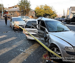 ՃՏՊ Երևանում․ տուժածների վիճակը ծանր է