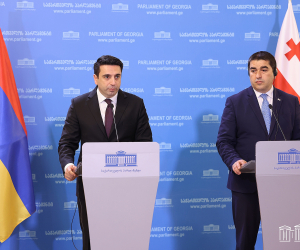 Հայաստանի եւ Վրաստանի ԱԺ նախագահները քննարկել են տարածաշրջանային անվտանգության ու խաղաղության հարցը