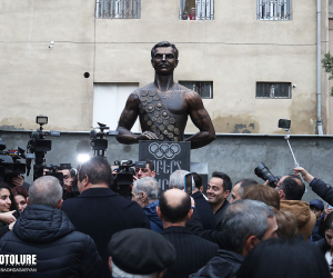 Bust of Legendary Gymnast Albert Azaryan Unveiled in Yerevan