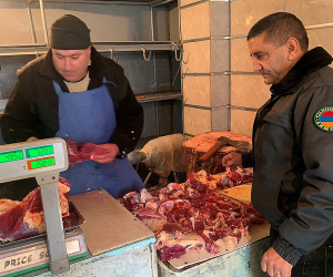 Կանխվել է 1419 կգ ոչ սպանդանոցային ծագման մսի վաճառքը