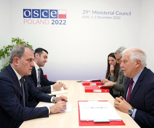 Bayramov, Borrell Discuss Lachin Corridor Impasse