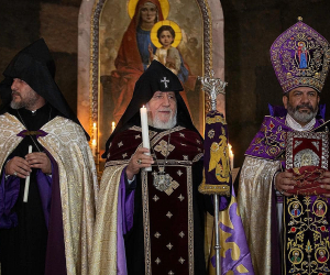 Սուրբ Ծննդյան Ճրագալույցի պատարագը Սուրբ Գայանե վանքում