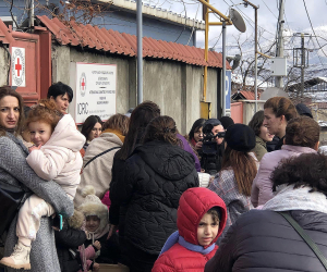 Mothers Stage Protest in Stepanakert