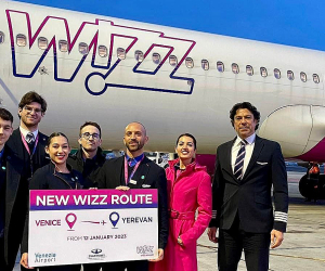 Авиакомпания Wizz Air начала выполнение полетов по направлению Венеция –Ереван- Венеция