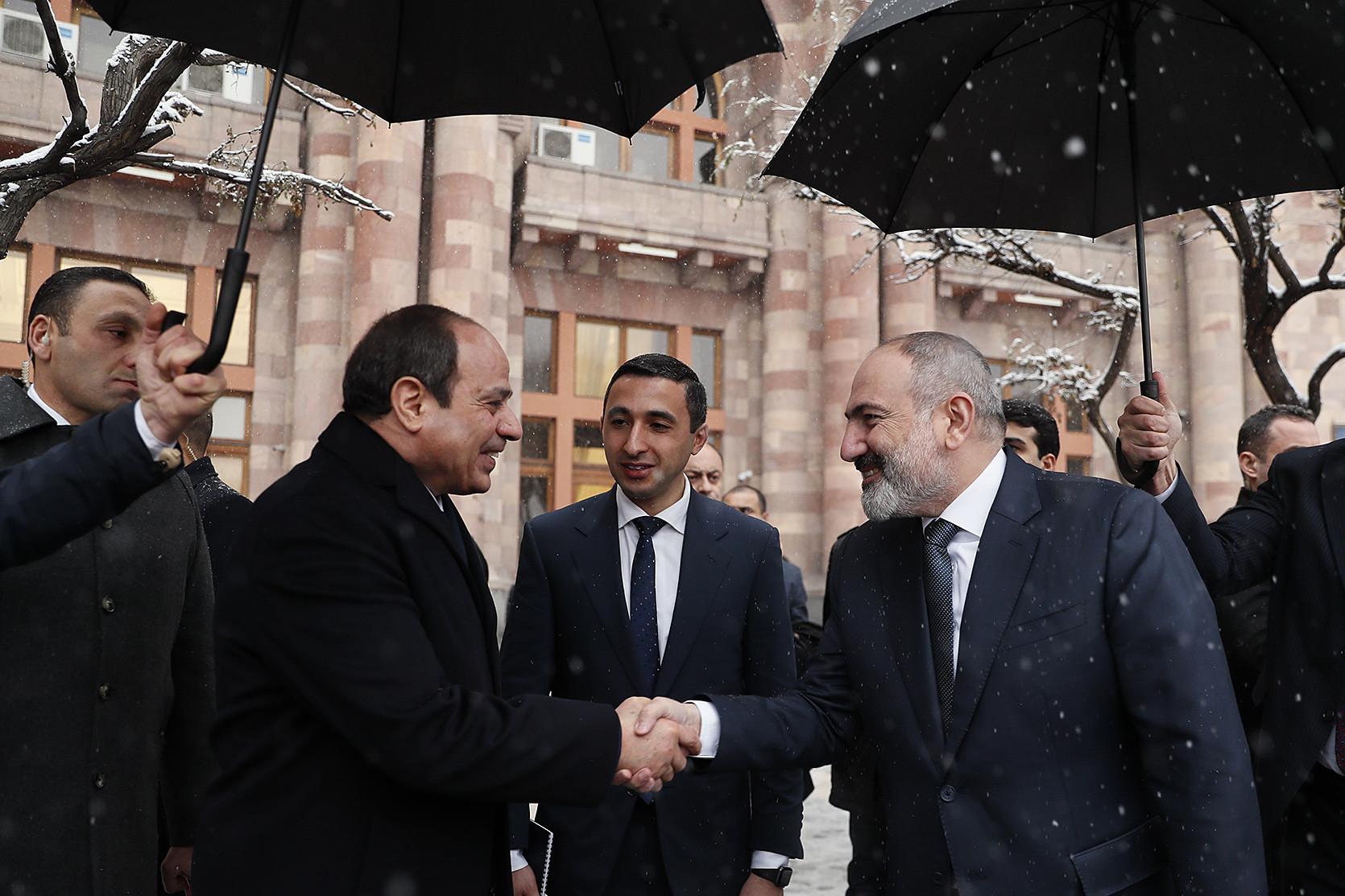 Никол Пашинян и Абдель Фаттах Аль Сиси обсудили ряд вопросов дальнейшего развития армяно-египетских отношений