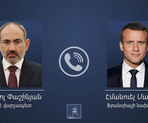 Премьер-министр Пашинян провел телефонный разговор с Эммануэлем Макроном