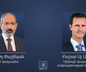 Հայաստանը սնունդ կուղարկի Սիրիա՝ երկրաշարժից տուժածների համար. Փաշինյան-Ասադ հեռախոսազրույց