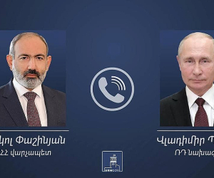 Նիկոլ Փաշինյանը հեռախոսազրույց է ունեցել Վլադիմիր Պուտինի հետ