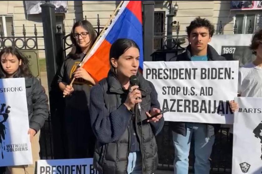 “Президент Байден, прекрати помощь США Азербайджану!”: акция протеста в Америке 
