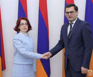 Armenian Parliament Deputy Speaker, Syrian Ambassador Meet