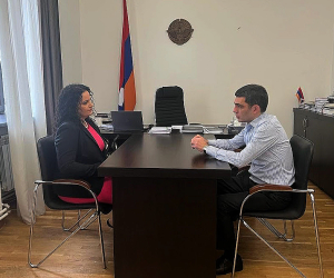 Artsakh Foreign Minister, Philanthropist Anna Astvatsaturian-Turcotte Meet in Yerevan