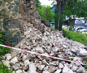 Փլուզում Հաղպատի վանական համալիրի տարածքում