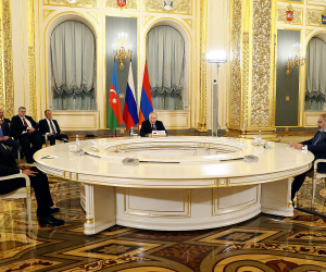 Pashinyan, Aliyev, Putin Discuss Unblocking of Regional Transportation Links