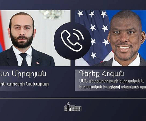Միրզոյանը հեռախոսազրույց է ունեցել ԱՄՆ պետքարտուղարի եվրոպական և եվրասիական հարցերով տեղակալի պաշտոնակատարի հետ