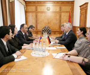 Նախարար Վահե Ղազարյանն ընդունել է Գերմանիայի արտակարգ և լիազոր դեսպանին