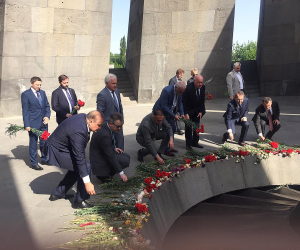 Russian Delegation Visits Yerevan's Genocide Memorial