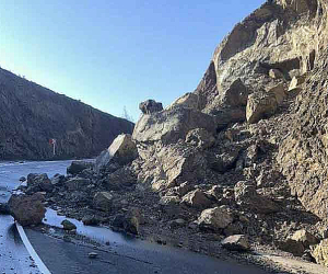 Առատ տեղումների հետևանքով Նորավան-Շամբ ավտոճանապարհի մի քանի հատվածներում տեղի է ունեցել քարաթափում