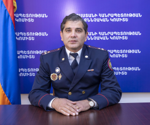 Հրաչյա Ղազարյանը նշանակվել է ՔԿ Երևան քաղաքի քննչական վարչության Արաբկիրի քննչական բաժնի պետ