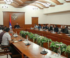 Արցախի պետնախարարի մոտ քննարկվել են պարենային անվտանգության ու տնտեսության աշխատանքի հետ կապված հարցեր