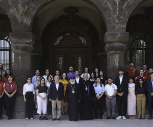 Catholicos Karekin II Welcomes AGBU Program Participants to Armenia