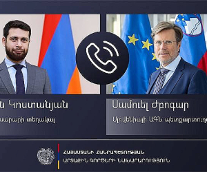 Վահան Կոստանյանը հեռախոսազրույց է ունեցել Սլովենիայի ԱԳՆ պետքարտուղարի հետ