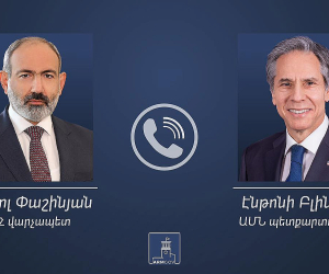 Փաշինյանը հեռախոսազրույց է ունեցել ԱՄՆ պետքարտուղար Էնթոնի Բլինքենի հետ
