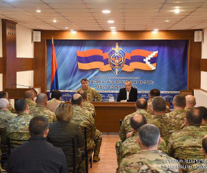 Արցախի նախագահ Սամվել Շահրամանյանն այցելել է ազգային անվտանգության ծառայություն