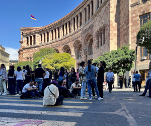 Երևանում ակցիայի մասնակիցը ձերբակալվել է ոստիկանի նկատմամբ բռնություն գործադրելու հիմնավոր կասկածանքով