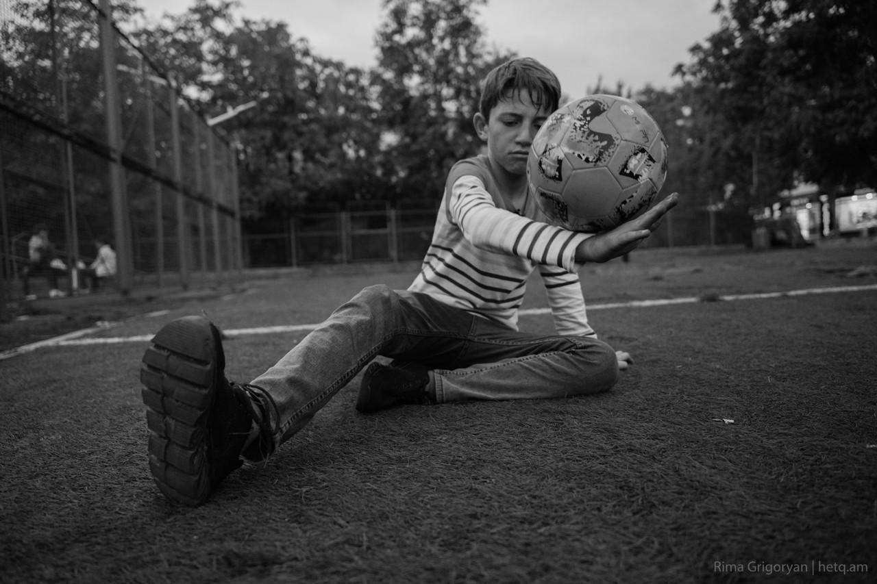 Alex from Artsakh: Eleven Year-Old Dreams of Playing for Armenia’s Football Team