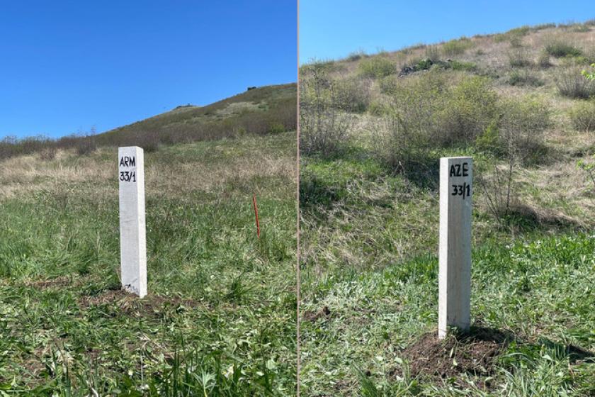 На границе между Арменией и Азербайджаном установлено 20 пограничных столбов