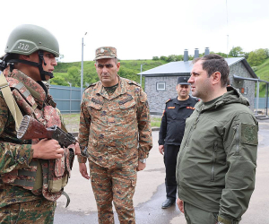 Սուրեն Պապիկյանն այցելել է գումարտակի՝ նոր կառուցված և շահագործման հանձնված մշտական տեղակայման վայր