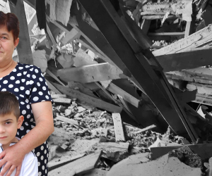 Сентябрь 2023 года: от взрыва азербайджанского снаряда погибли бабушка и внук 