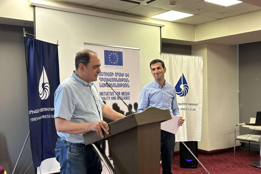 Hetq Journalist Wins Yerevan Press Club Award