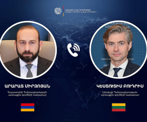 Արարատ Միրզոյանը հեռախոսազրույց է ունեցել Լիտվայի արտգործնախարարի հետ