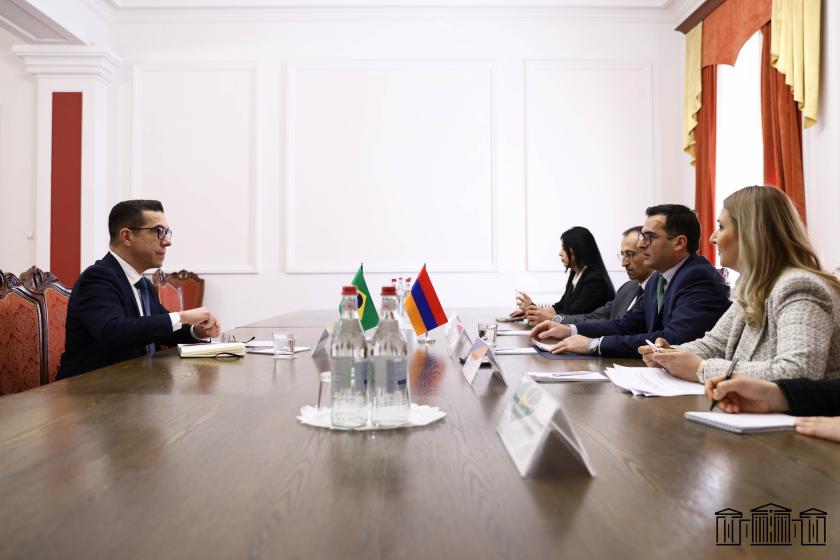Հակոբ Արշակյանն ընդունել է ՀՀ-ում Բրազիլիայի դեսպանին