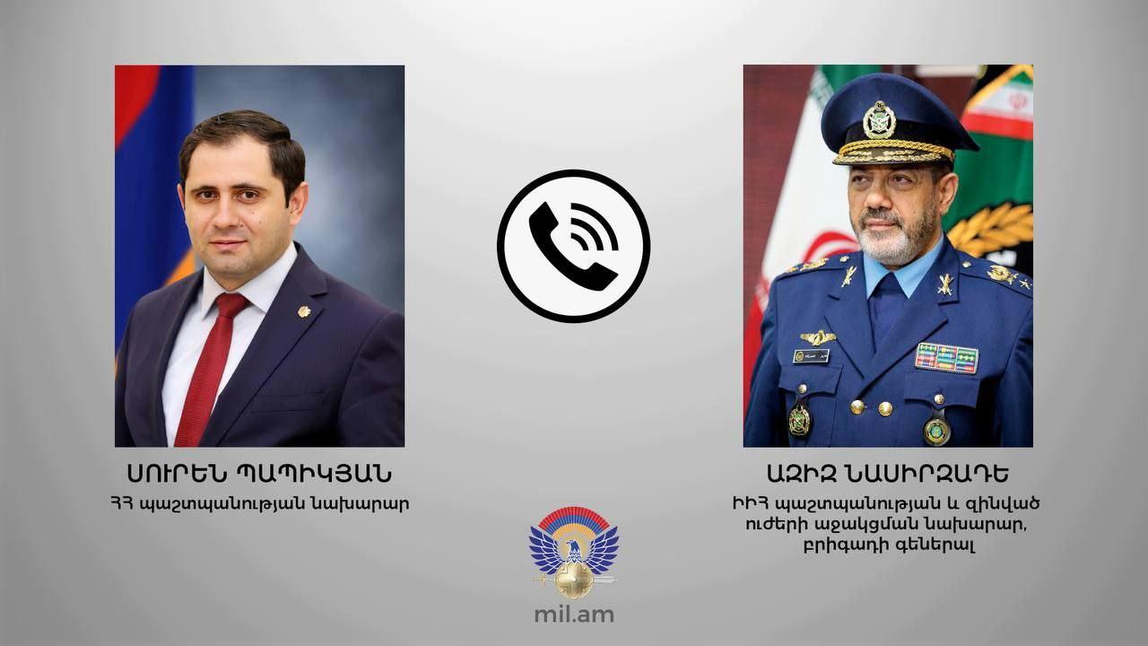 Armenian, Iranian Defense Ministers Discuss Regional Security Issues