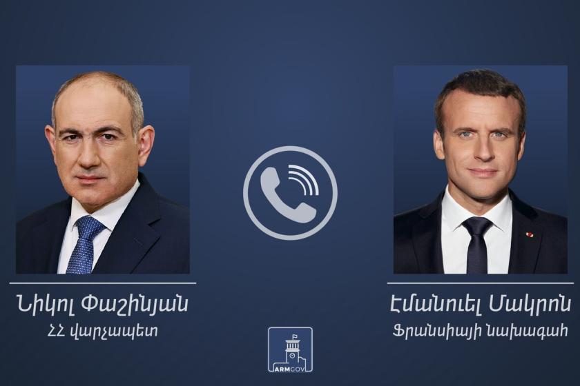 Փաշինյանն ու Մակրոնը հեռախոսազրույց են ունեցել