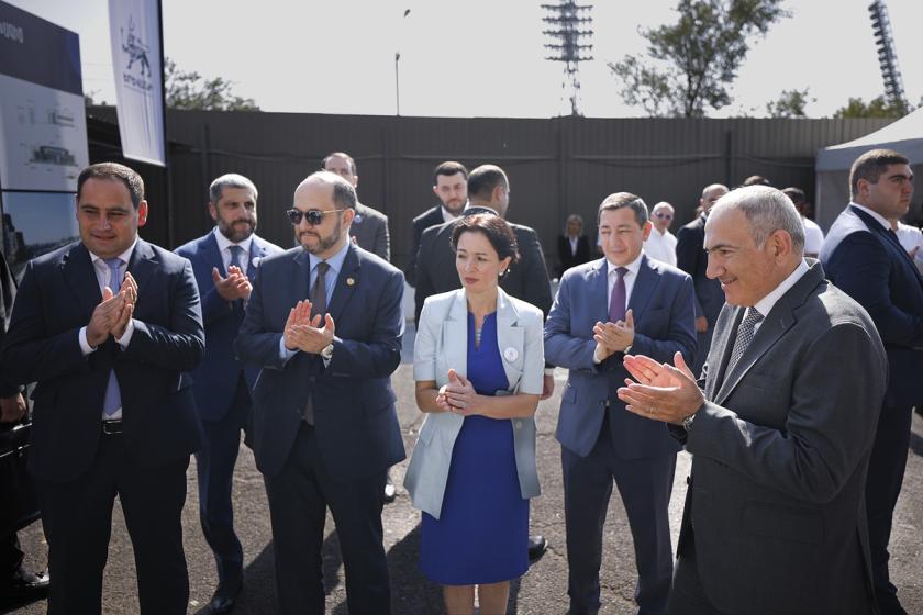 Pashinyan Attends Groundbreaking for Sports School Honoring Legendary Gymnast