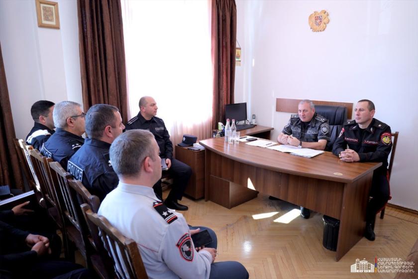 ՆԳՆ Ոստիկանության պետը Սյունիքի մարզում խորհրդակցություններ է անցկացրել
