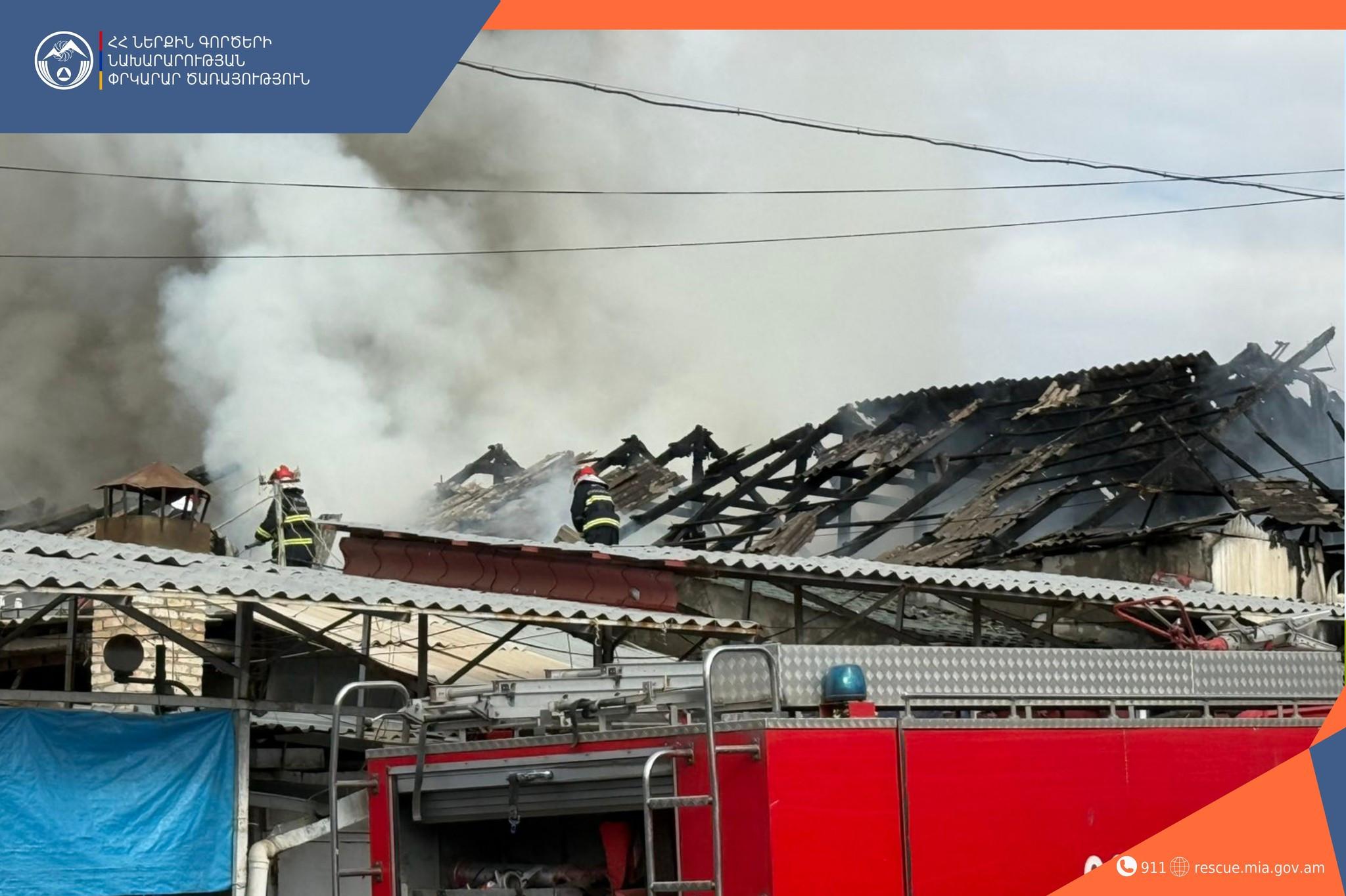 Հրդեհ՝ Մալաթիա տոնավաճառում