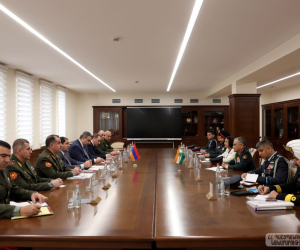 Սուրեն Պապիկյանն ընդունել է Հնդկաստանի զինված ուժերի պաշտպանության շտաբի պետին