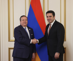 Ալեն Սիմոնյանն ընդունել է Միջազգային հանրապետական ինստիտուտի եվրասիական տարածաշրջանի տնօրենին