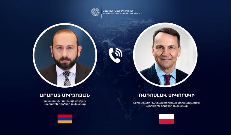Արարատ Միրզոյանը հեռախոսազրույց է ունեցել Լեհաստանի ԱԳ նախարարի հետ