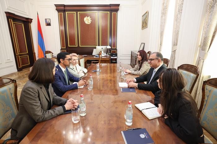 Փոխվարչապետ Տիգրան Խաչատրյանն ընդունել է Հայաստանում Արժույթի միջազգային հիմնադրամի նորանշանակ ներկայացուցչին