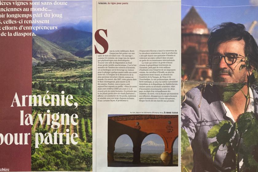 Французское издание Les Echos рассказало о компании Armenia Wine и возрождении армянского виноделия
