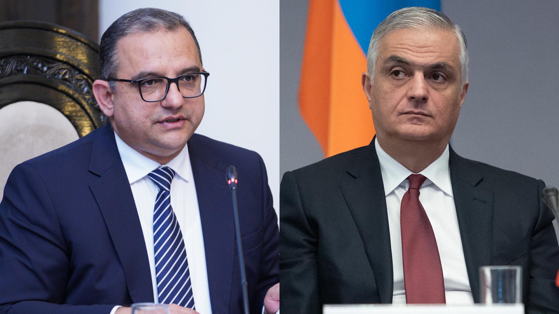 Մհեր Գրիգորյանն ու Տիգրան Խաչատրյանը վերանշանակվել են փոխվարչապետի պաշտոններում