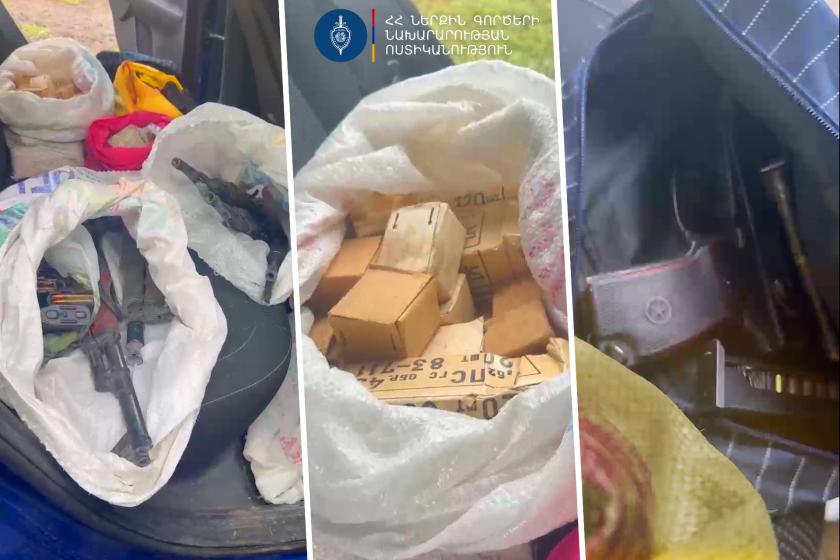Քրեական ոստիկանները ապօրինի շրջանառությունից դուրս են բերել 5 ինքնաձիգ, մարտական ատրճանակ ու զինամթերք. 3 անձ ձերբակալվել է