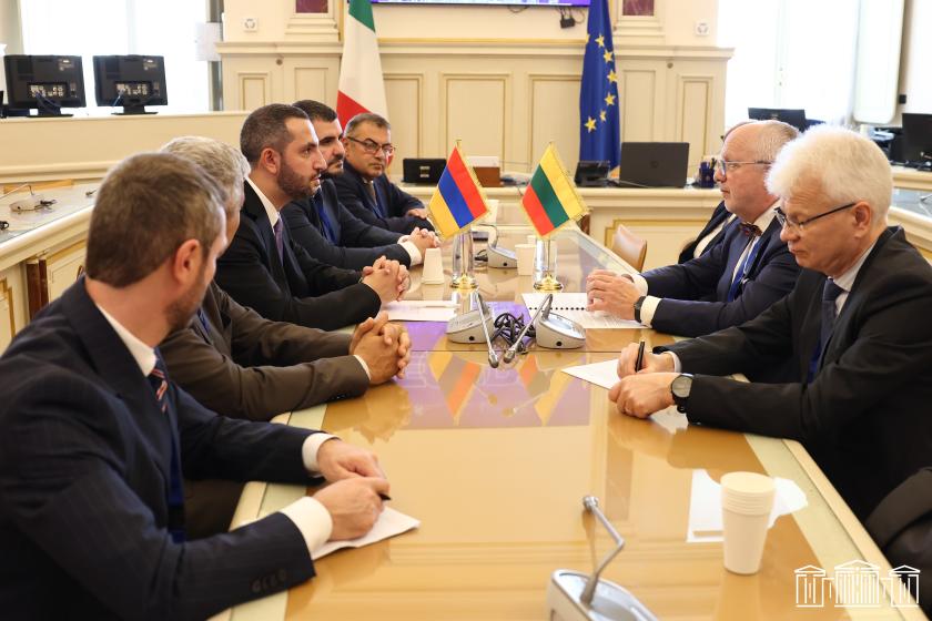 Ռուբեն Ռուբինյանը հանդիպել է Լիտվայի Սեյմի նախագահի հետ
