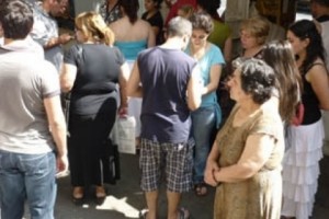 Kiosk Owners Protest at Yerevan Municipality